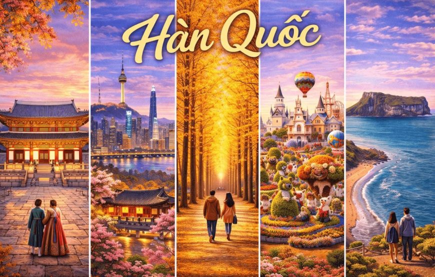 HÀN QUỐC 5N4Đ: SEOUL – NAMI – EVERLAND [VJ-T-07-12]