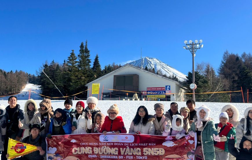 NHẬT BẢN 5N4Đ: TOKYO – NÚI PHÚ SĨ – CÔNG VIÊN DISNEYLAND